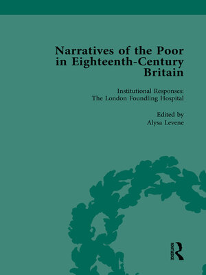 cover image of Narratives of the Poor in Eighteenth-Century England Vol 3